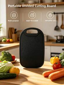 1pc Portable Handle Cutting Board, Outdoor Essential, Raw And Cooked Food Separation, Dishwasher , Easy To Clean, Suitable For Fruits, Vegetables And Baby Food - View 6