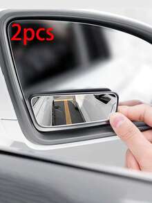 4/2pcs Car Blind Spot Mirror, Rear View Mirror, Parking Mirror, Easy To Install, Expand Field Of View, Improve Lane Change Safety, Suitable For Car Accessories, Car Rear View Mirror, Rear View Mirror Accessories, Car Decoration And Car Supplies, Holiday Gift, Suitable For Multiple Vehicles - Multiple Styles - View 3