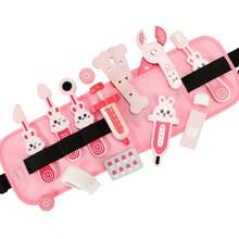 Children's Realistic Doctor Role Play Toy Set, Rabbit Doctor Toy Waist Bag, Suitable For Boys And Girls Aged 3+ For Pretend Play Doctor Role Playing Games - Multicolor - View 6