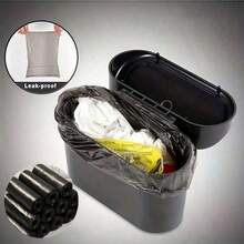 1/4/8 Rolls Car Mini Trash Bags, Compatible With Car Trash Cans, Compact Portable Disposable Garbage Bags, Practical Car Interior Storage Accessory - Car Mini Trash Bag - View 2