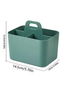 1/2pcs Stackable Open Storage Bins With Handles, Space-Saving Large Capacity Portable Organizer Boxes, Suitable For Storing Decorations, Markers And Pencils, Desktop Stationery, Vanity Cosmetics And Paint Brushes, Modern Minimalist Design - Multicolor - View 4