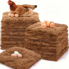 4/6/8pcs Chicken Nesting Pads, Suitable For Egg Boxes, Hen Laying, Bird Breeding Nests And Reptile Cage Mats, Artificial Grass Mat, Machine Washable And Durable, Suitable For Chickens And Pets - Multicolor - View 6