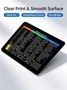 1 Pc Shortcut Reference Mouse Pad, Non‑Slip Rubber Base Mouse Mat With Excel Word Windows Hotkey Cheatsheet, Waterproof Smooth Surface Desk Mat, Office Work Efficiency Helper, Computer Laptop Gaming Mouse Pad For Student Office Workers - View 10