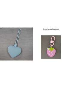 Heart-Shaped Portable Storage Bag, Suitable For Women And Travelers, Ideal For Storing Small Items, Comes With Pendant - Multicolor - View 10