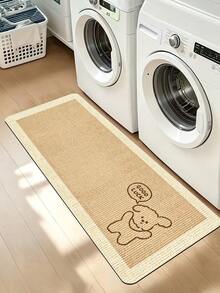 1pc Set Keset Dapur Gaya Rustik Sederhana Motif Anak Anjing GOOD LUCK, Karpet Runner Panjang Gaya Healing INS untuk Pintu Masuk Rumah, Kamar Tidur, Ruang Tamu, Dekorasi Hewan Peliharaan Lucu, Perlengkapan Rumah Lembut - MultiWarna - View 8