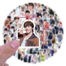 Hasbro 105pcs New BTS Graffiti Stickers, Decorative Cartoon Stickers For Notebook, Luggage, DIY - Style Random - View 2