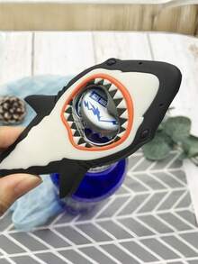1pc Shark Shaped Bottle Opener, Cute Cartoon Design, Durable Metal Kitchen Tool, Easy To Open Bottles, No Power Needed, Suitable For Home And Office Use - Multicolor - View 3