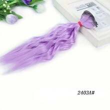 A 10-Inch Long DIY Hair Cap For BJD Doll With Fringe And Raw Headband For BJD Hair Curtain - Multicolor - View 17