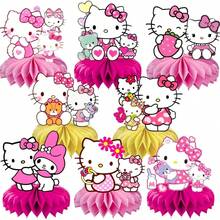 1/8pcs Cartoon Anime Honeycomb Desktop Decoration, Perfect Halloween Party Decor, Printed With Classic Cartoon Anime Character Patterns Style Decoration (Balloons Not Included). Suitable For Halloween, Christmas, Birthday Parties And More, Exquisite Table Centerpiece Is Ideal For Fan Gatherings, Theme Parties, Photography Props And Fan Collectibles. Elegant Gift For Fans And Anime Enthusiasts - View 1