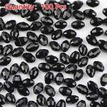 100pcs 4*6mm AB Color Austrian Crystal Glass Seed Beads DIY Jewelry Making Supplies For Necklace Bracelet - AB Crystal Glass Seed Beads - View 28