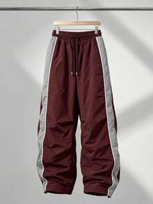 Men's 3pcs Casual Jogger Pants, Loose Leg Design, Streetwear Style, Suitable For Autumn/Winter Weekend Wear - Multicolor - View 5