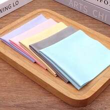 5/6/10pcs High Quality Microfiber Eyeglass Cleaning Cloth, Reusable Eyeglass Cleaning Cloth, Eyeglass Cloth, Suitable For Phone Screen And Watch Cleaning Cloth, Random Color - Multicolor - View 4