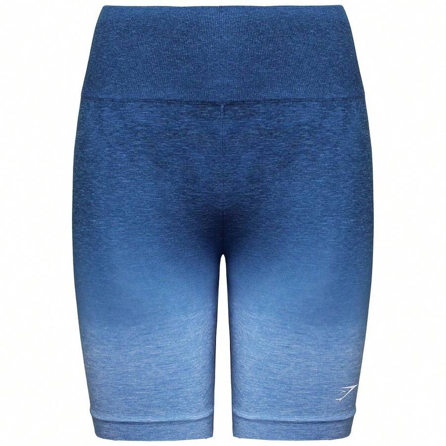 Gymshark Adapt Ombre Seamless Womens Blue Shorts - Blue - View 1