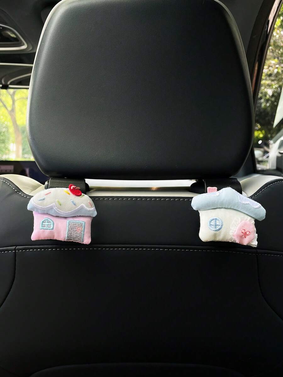 Cartoon House Car Hook Creative Car Seat Back Storage Hook Car Interior Storage Hook - A - View 1
