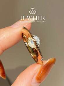 1pc S Planet Ring, Exquisite Finger Ring, Thumb Ring, Beautiful Women's Jewelry Gift - Planet Around Ring - View 2