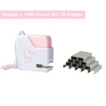 Rosyposy 1 Set Stapler Mini Lucu, Termasuk 1 Rol Isi Staples #10, Motif Kartun Menggemaskan Ukuran Saku untuk Meja, Klip Kertas Dokumen, Perlengkapan Kantor Belajar Pelajar Modis - MultiWarna - View 18