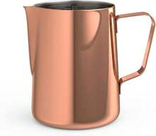 Copper-Colored Stainless Steel Barista Milk Pitcher With Measurement Scale (330 Ml), Practical Frothing Pitcher For Fine Milk Foam During Cozy Coffee Rounds With Friends - Bronze - View 2