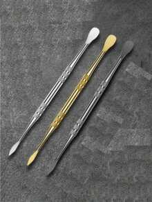 1pc Stainless Steel Double-Ended Pipe Spoon Handle Tobacco Filling & Cleaning Scraper Pipe Tamper Tool Accessory - Various - View 7