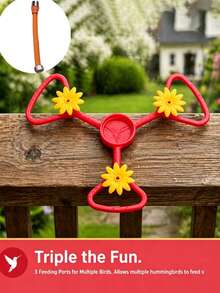 Hummingbird Bird Feeder And Faucet Extender Set, Detachable Portable Garden Bird Feeder For Easy Bird Feeding, Splash Proof Universal Hose, Bendable Shaped Water Pipe, Perfect Gift For Bird Lovers, Christmas - A - View 5