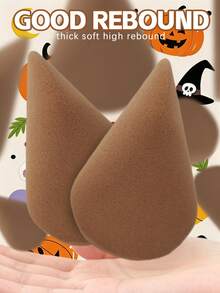 2/4/8/12pcs Premium Irregular Dual-Ended Makeup Sponges Set, Soft Cosmetic Blenders For Foundation Concealer Powder, Beginner-Friendly Alcohol-Free, Hydrophilic PU Material, Flawless Application Beauty Tools For Face, Halloween - Multicolor - View 4