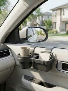 1pc Car Storage Box, 4-In-1 Design, Multi-Functional Organizer, Can Be Hung On Side Door Window, Suitable For Storing Water Cup, Phone, Etc., Essential Car Accessory - Multicolor - View 9