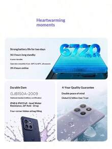 Điện thoại thông minh  Lenovo  G100 Pro màn hình phẳng 1.5K, pin lớn 6720mAh, sạc nhanh 67W, chip Dimensity 7300 5G, thời lượng pin siêu dài, chế độ chờ tiết kiệm năng lượng, điện thoại thông minh mới - Nhiều màu - Xem 6