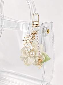 New Floral-Themed Bag Charms, Keychains, Metal Lanyards, Cute Stone Pendants, Keychain Chains, Phone Charms, Holiday Gifts, Keychains, Lanyards, Keychains, Keychain Accessories - Multicolor - View 6