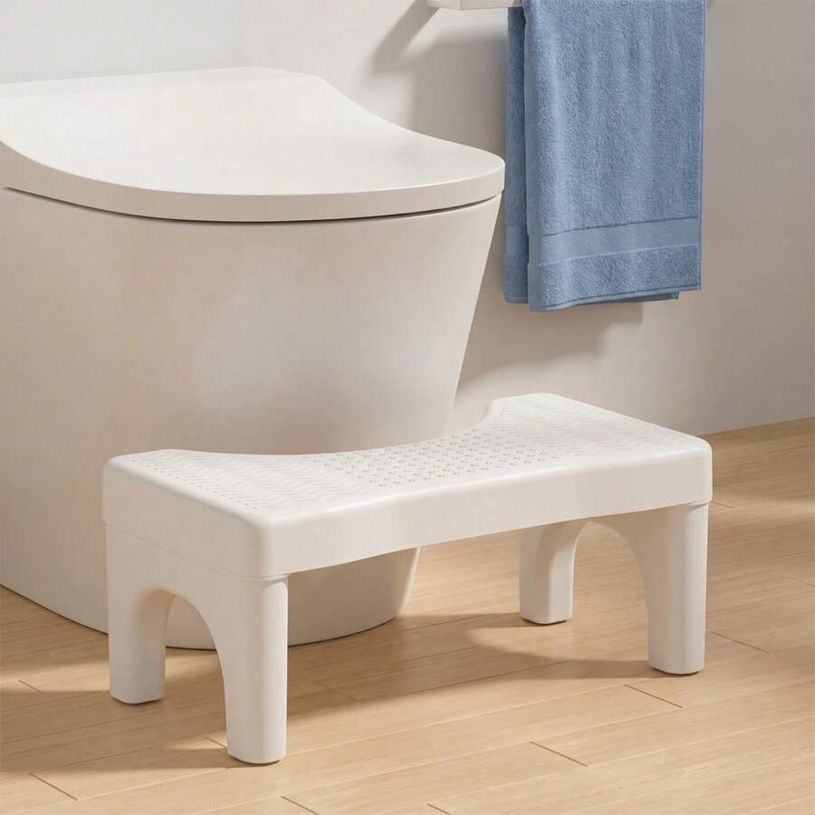 Bathroom Footstool, Non-Slip Toilet Step Stool, U-Shaped Stable Base, Anti-Slip Foot Pedal, Household Toilet Assistant, Suitable For All Types Of Toilets