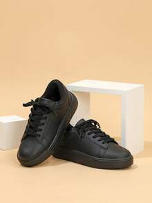 Men's Sports Shoes: All-Season Best-Selling Durable Flat Shoes, Suitable For Parties, Vacations, Commuting, Outdoor Activities, Shopping And Daily Wear - All Black - View 3