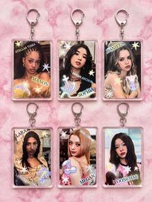 6 Buah Gantungan Kunci Akrilik Bertema Simbol Bintang dan Properti Eksklusif untuk Anggota Girl Group KATSEYE, Termasuk Manon (Mahkota Bintang), Sophia (Jangkar Impian), Daniela (Perisai Pelindung), Desain Eksklusif, Liontin Tas Modis, Cocok Sebagai Hadiah untuk Penggemar, Koleksi Pendukung, dan Dapat Digunakan Sepanjang Musim. - MultiWarna - View 2