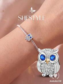 1pc Fashionable Cute Pet Puppy Series Pendant Bead, Suitable For Women's Bracelet & Bangle DIY Jewelry Making & Daily Styling - Owl - View 2