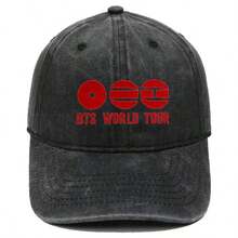 Hasbro BTS Bulletproof Boy Scouts WORLD TOUR Embroidered Washed Baseball Cap Vintage Unisex Casual Hat - Multi-color - View 6