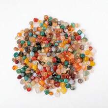 100g Natural Seven-Color Agate Crushed Stone - Irregular Pebbles For Mini Aquariums, Succulents, Terrariums & Vase Filler For Home Decor - A - View 8