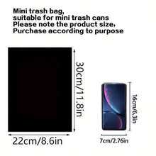 1/4/8 Rolls Car Mini Trash Bags, Compatible With Car Trash Cans, Compact Portable Disposable Garbage Bags, Practical Car Interior Storage Accessory - Car Mini Trash Bag - View 6