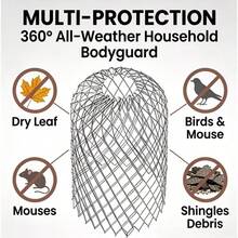 6pcs Drain Guard Covers, Downspout Filter, Expandable Gutter Strainer, Fits 2 To 10.16cm Roof Pipes, Tool-Free Clog Protector, Prevents Leaves, Debris, Pests - A - View 5