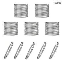 100pcs Split Ring Keychains, Bulk Split Ring Keychains For Keychains And Crafts, Make Home And Car Keychains, Lanyards, Tags And Other DIY Projects (25mm) - Keychain - View 7