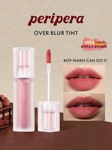 Peripera OVER BLUR TINT 009 WARM CAN DO IT 柔霧唇釉，輕盈柔焦效果，細緻粉質觸感，可疊擦易暈染，不乾澀舒適，打造平滑細緻唇妝，適合自然日常妝容，韓系美妝，節日禮物，母親節禮物，3.5g/0.12oz - 009 溫暖加油 - 查看 2