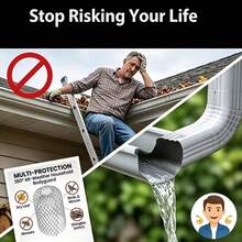 6pcs Drain Guard Covers, Downspout Filter, Expandable Gutter Strainer, Fits 2 To 10.16cm Roof Pipes, Tool-Free Clog Protector, Prevents Leaves, Debris, Pests - A - View 9