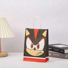 Hasbro 12pcs/Set - Hedgehog Sonic Kraft Paper Party Birthday Gift Bags, Cartoon Paper Bags For Party Gifts, Halloween, Christmas, Back To School Gift Packaging (Random Style) - Style Random - View 5