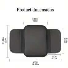 Car Armrest Box Heightening Pad With Side Storage Pocket, Cushion With Storage Pockets, Designed For Car Interior, All Season Universal, Suitable For Sedan/SUV/MPV/RV/Truck Car Interior Accessories, One Piece Universal Breathable PU Leather Material Car Armrest Box Pad With Dual Storage Bags, Suitable For Various Car Interior Accessories Versatile Accessory - Multicolor - View 7