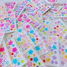 Mixed Color Face Gems & Body Jewelry Rhinestone Stickers, 6 Sheets Self-Adhesive Rhinestone Stickers With Heart, Star, Moon Patterns, Suitable For Festivals, Rave Parties, Halloween, Makeup & Nail Art Decoration - Multicolor - View 12