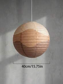 1pc Chinese Paper Lantern For Hanging, Brown And Green Round Paper Lantern, 16 Inch, Suitable For Wedding Party Decoration, Christmas, Halloween And Other Holiday Decorations Colorful Hanging Lantern - A - View 10