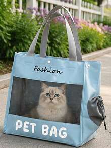 Portable Pet Carrier Bag, Suitable For Cats And Small Dogs, With Hands-Free Shoulder Strap Design, Breathable Travel Pet Backpack, Perfect For Outdoor Walks, Vet Visits, Public Transportation, Shopping And Daily Use, Pet Outdoor Accessories - Multicolor - View 6
