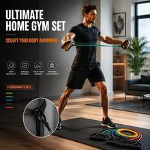 Resistance Band With Handle, Fitness Band, Suitable For Resistance Training, Home Workout, Fitness, Pilates - A - View 4