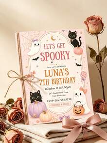 Customized Halloween Cards, Customized Halloween Birthday Cards, Customized Christmas Invitation Cards, Customized New Year Cards, Customized Birthday Program Cards, Customized Valentine's Day, Customized Mother's Day, Customized Guest Cards, Customized Adult Ceremony, Party, Company Gathering Program Cards - Card 1 - View 6