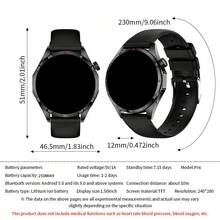 [Smart Watch]Smartwatch Terlaris 2026 dengan Layar HD 1,53 Inci, Cocok untuk Pria dan Wanita, Baterai 250mAh, Jam Tangan Pintar Multifungsi, Notifikasi Pengingat/Panggilan Nirkabel, Prakiraan Cuaca/Pedometer/Manajemen Olahraga, Desain Modis, Hadiah Ideal untuk Harian dan Acara Festival - MultiWarna - View 9