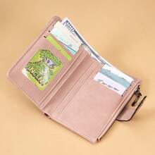 Manufacturer Wholesale Vintage Bi-Fold Women's Coin Purse Multi-Function Card Slots Wallet Fashion Versatile Minimalist Mini - Multicolor - View 2