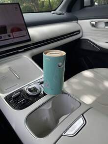 1pc Cute Sticker Car Coin Mini Storage Box, Creative Cartoon Animal DIY Self-Adhesive Coin Bank, Tin Round Coin Storage Box, Car Accessories Organizer, Car Interior Decor Storage Can - A - View 6