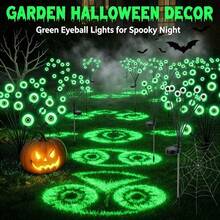 LED Halloween Spooky Eyeball Solar Lights, Firefly‑Flickering Landscape Decorative Lights For Gardens And Yards, Solar‑Powered Outdoor Pathway Lights, Built‑In Nickel Batteries, Fixed Photovoltaic Modules - Eye Light - View 5