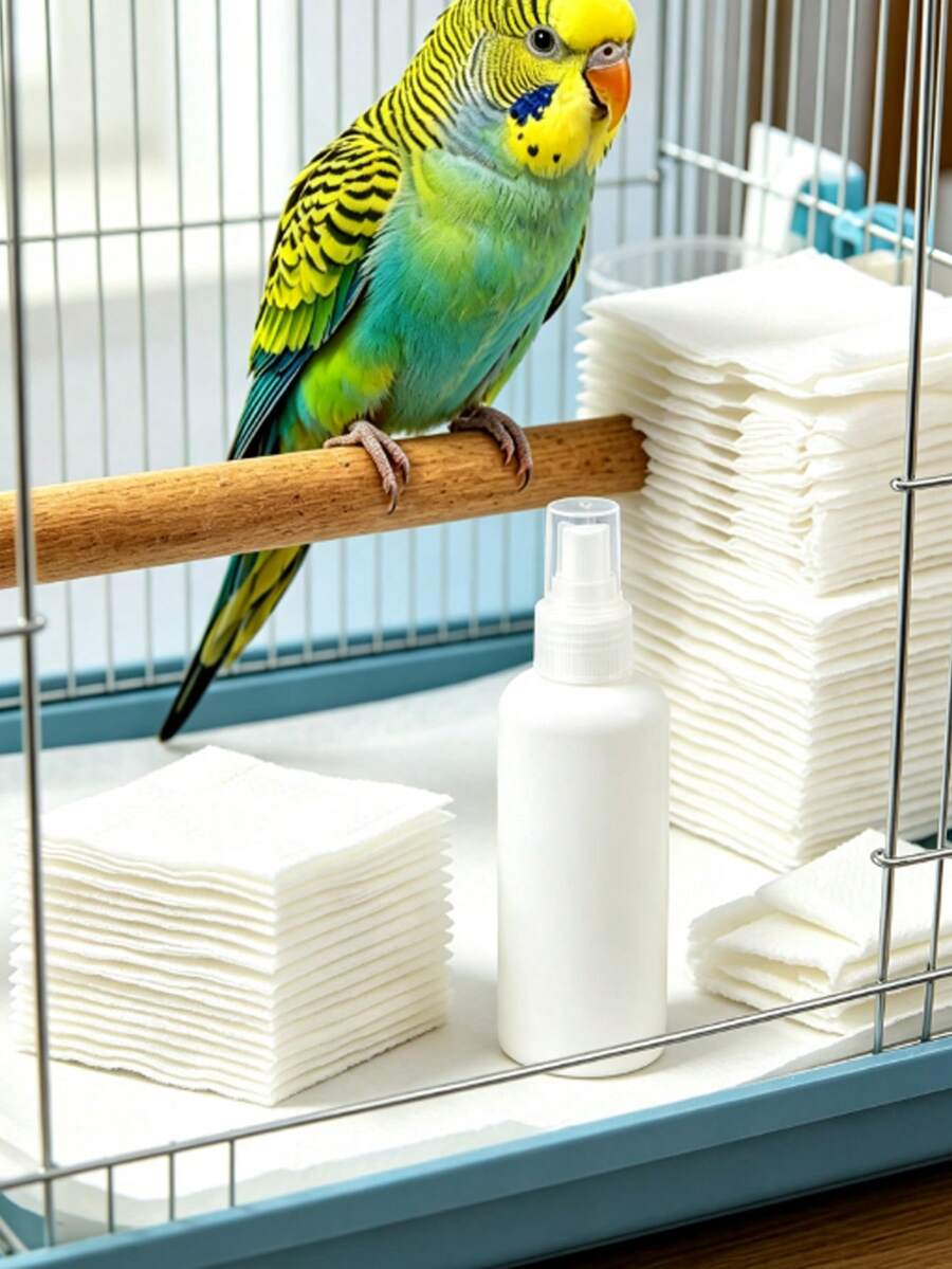Pet Pee Pads, Use With Disposable Pet Diapers, Highly Absorbent, Warm And Durable, Disposable Design, Lightweight And Leak-Proof, Suitable For Outdoor Flight Training, Daily Care And Travel, Suitable For Parrots, Canaries, Small Sun Conures, Octopuses - 1PC - View 1